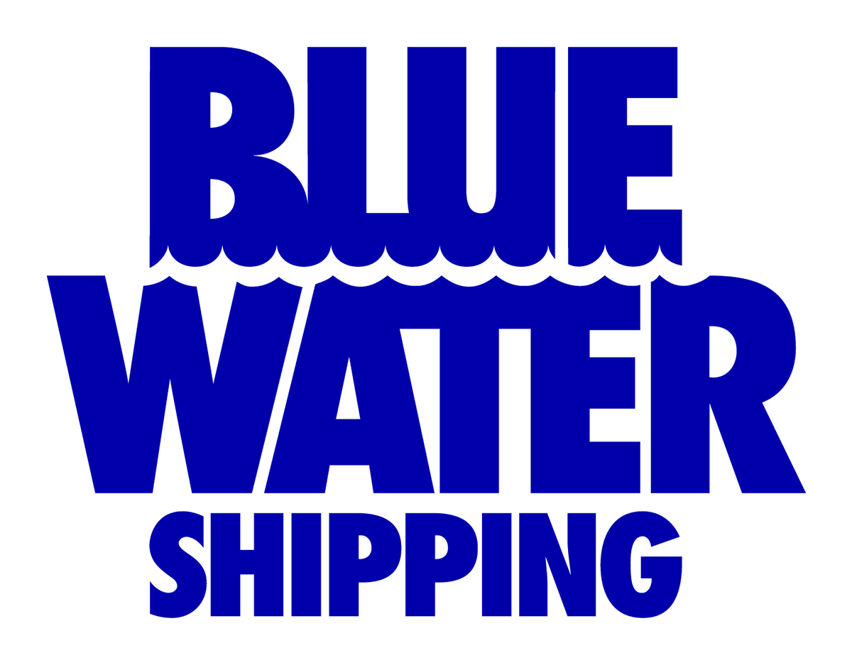 A logo of Blue Water Shipping
